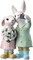 9" Pastel Bunny Selfie Figurine – Handcrafted Easter Rabbit Decoration